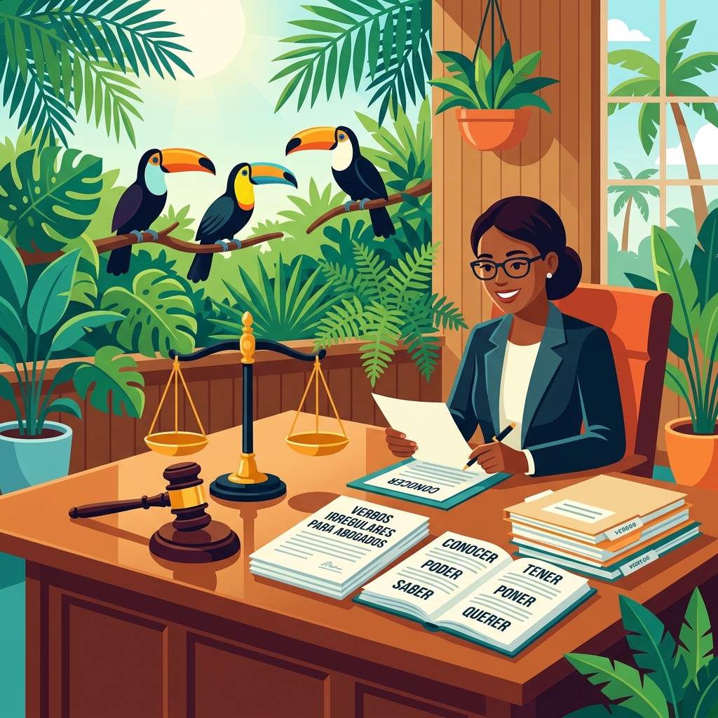 Irregular present tense for lawyers in Spanish