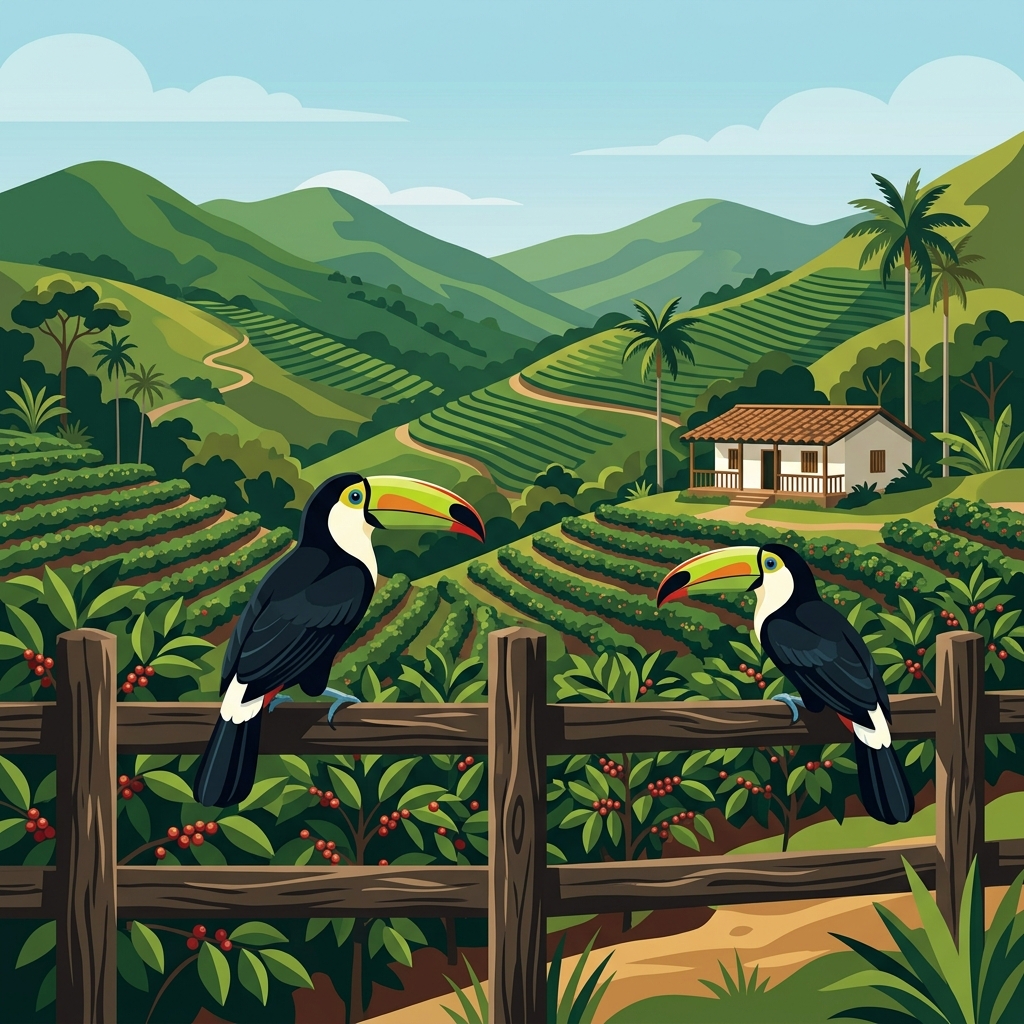 Colombian coffee farm