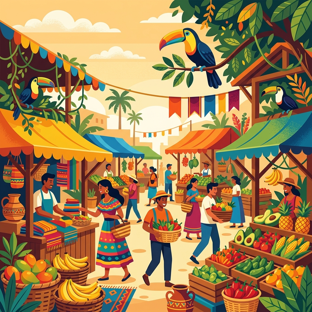 Spanish at the market