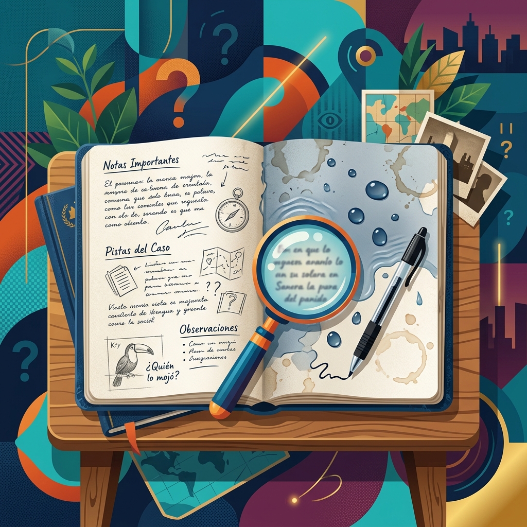 The mystery of the wet notebook