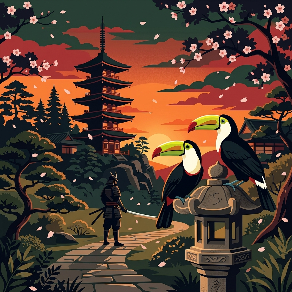 Past continuous in Japan