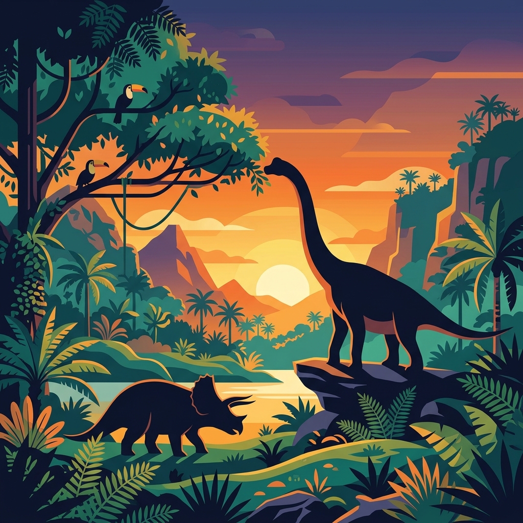 Dinosaurs in the imperfect tense