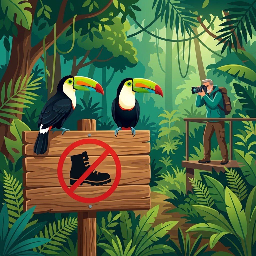 Do not enter sign in the jungle
